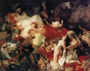 Eugene Delacroix Saar reaches death of that handkerchief Ruse Spain oil painting reproduction